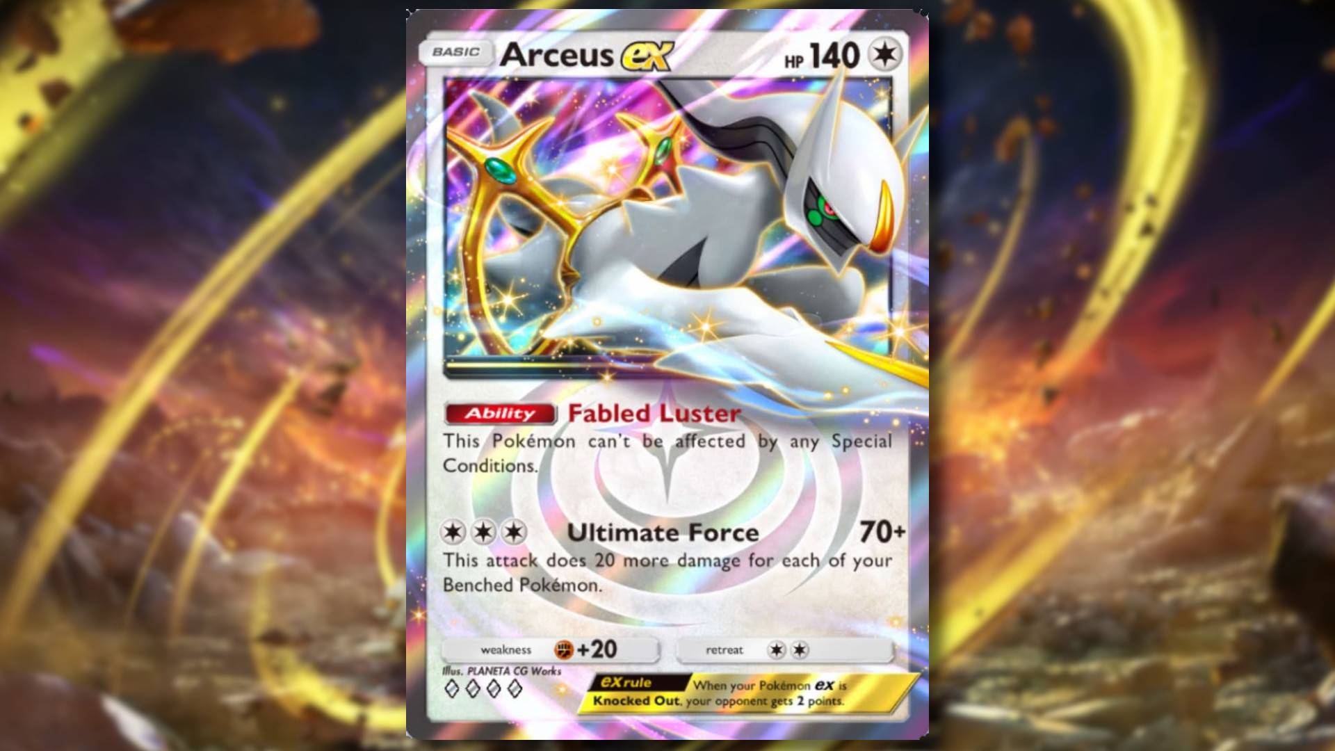 Pokemon TCG cebi için üst Arceus eski güverte
