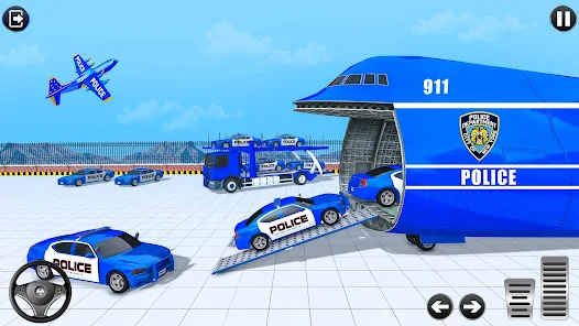 Police Multi Level Formula Car Parking Games Captura de tela 1