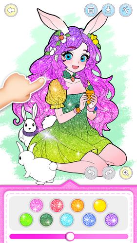 Princess Game Fantasy Coloring 스크린샷 2