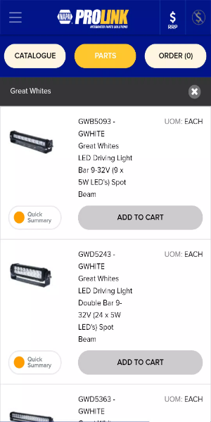 NAPA PROLink Mobile Ảnh chụp màn hình 1