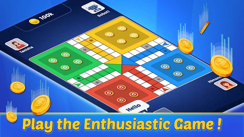 Ludo Offline : Ludo flying Schermafbeelding 0
