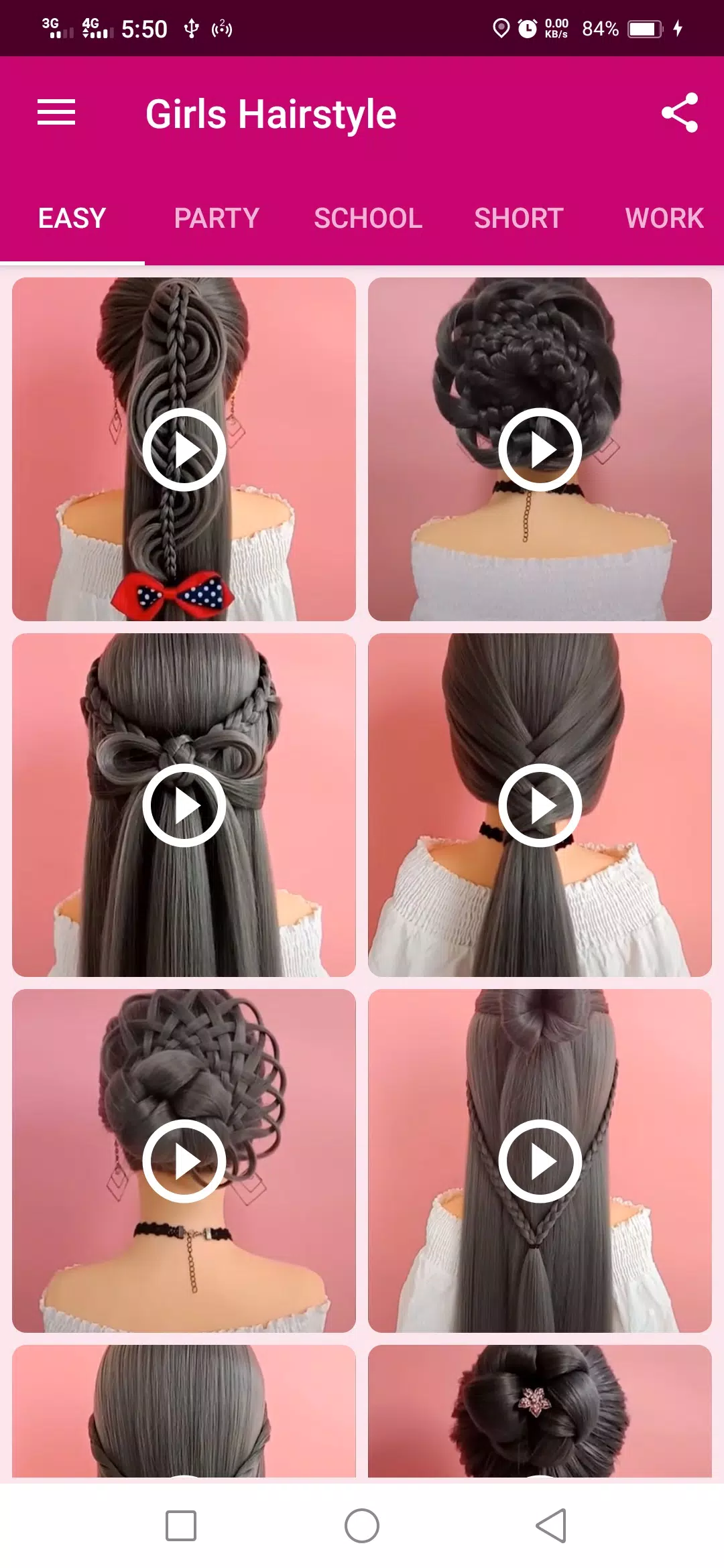 Girls Hairstyle ภาพหน้าจอ 0