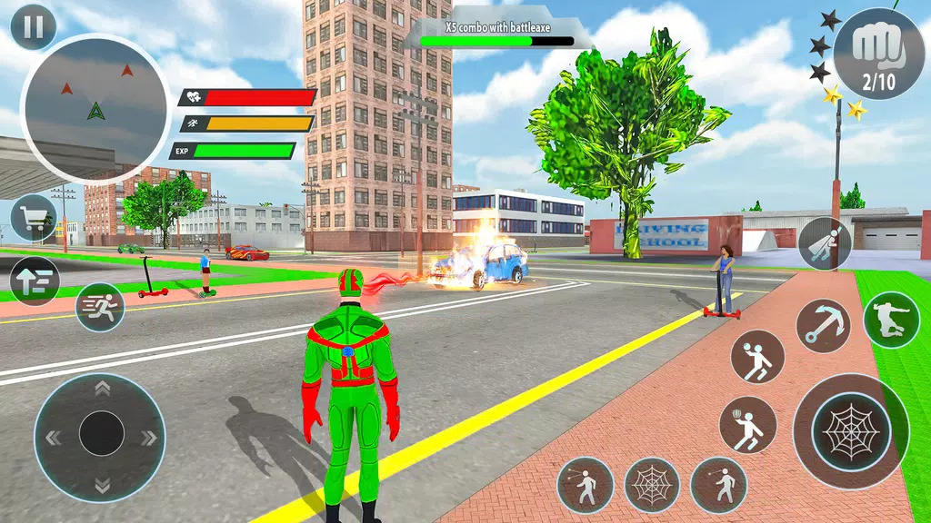 Police Robot Rope Hero Game 3d ဖန်သားပြင်ဓာတ်ပုံ 1