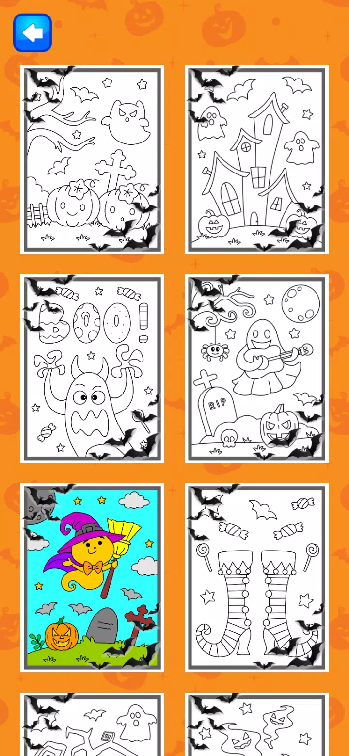 Halloween Coloring Game स्क्रीनशॉट 3