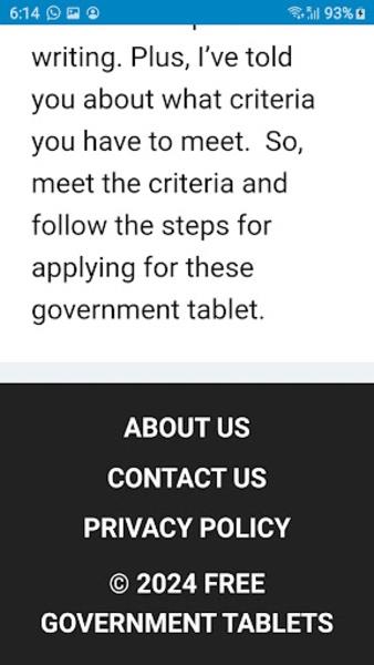 Schermata Free Government Tablets 0