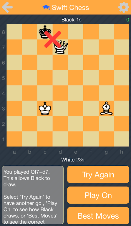 Swift Chess Puzzles (Lite) स्क्रीनशॉट 1