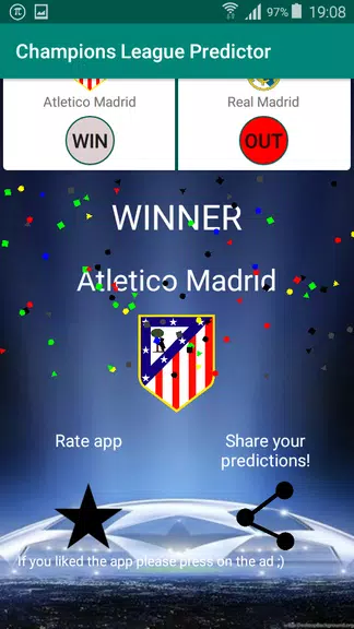 Champions Football Predictor Zrzut ekranu 2