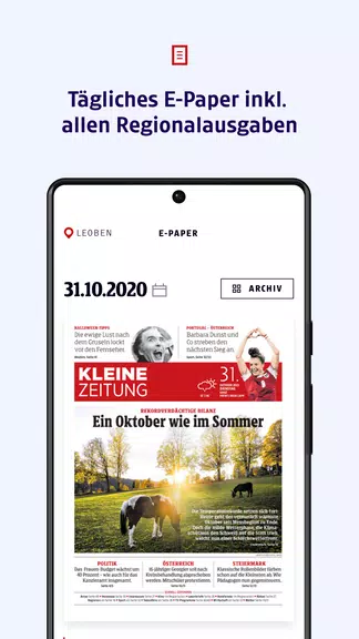 Kleine Zeitung Zrzut ekranu 2