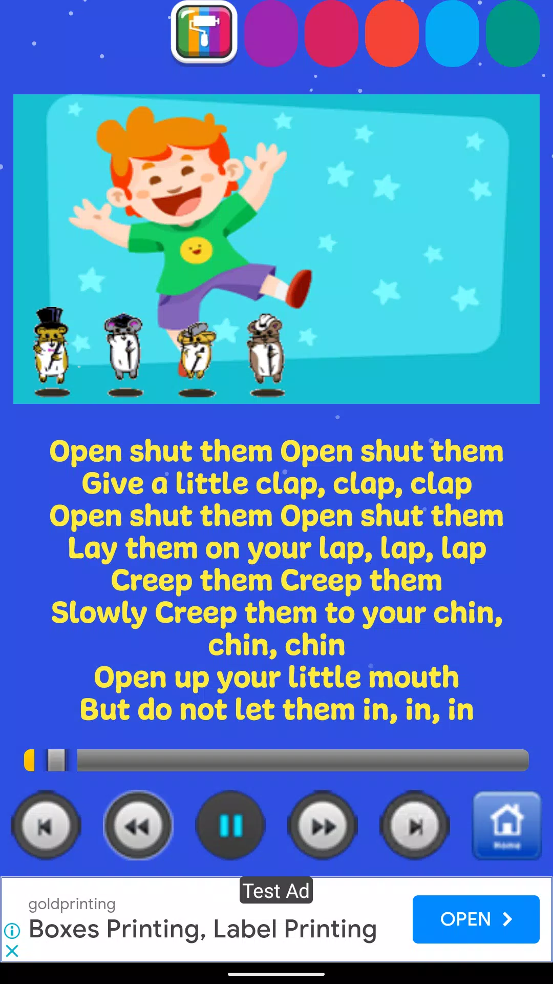 Kids Songs Offline App Скриншот 3