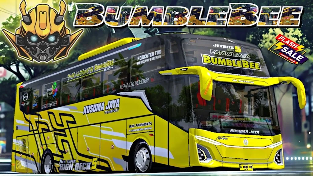 Bus Pecel Balap Bumblebee Capture d'écran 1