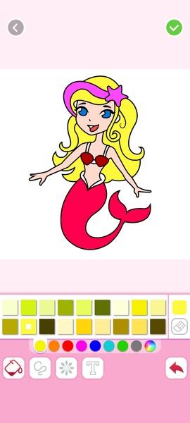 Mermaids Coloring Captura de pantalla 3