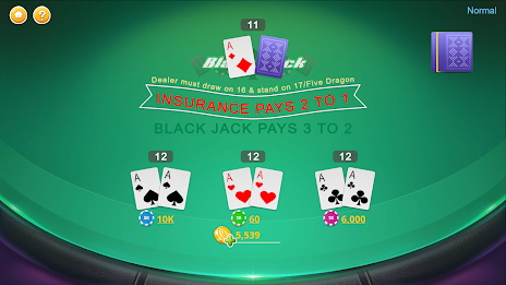 Blackjack - Casino World Ekran Görüntüsü 2