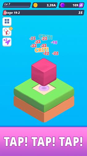 Tap Tap Cube - Idle Clicker Tangkapan skrin 1