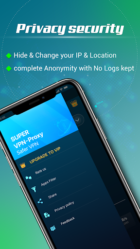 Super VPN Proxy - Safer VPN Ảnh chụp màn hình 3