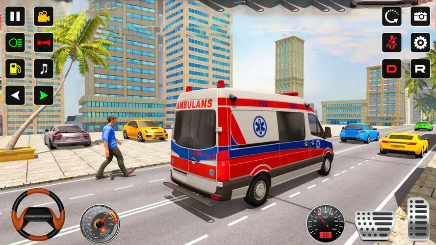 Police Rescue Ambulance Games Captura de pantalla 2