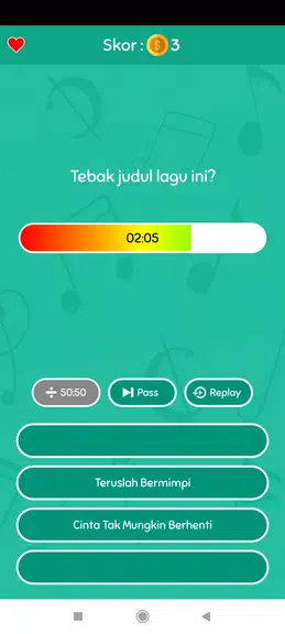 Game Tebak Lagu Ảnh chụp màn hình 2