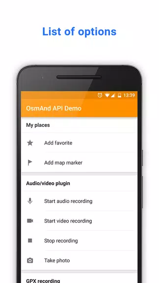 OsmAnd API Demo Ảnh chụp màn hình 0