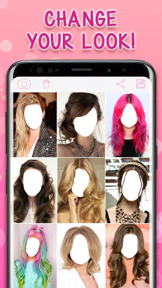 Long Hairstyles Photo ภาพหน้าจอ 0