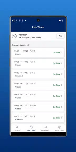 ScotRail Train Times & Tickets Tangkapan skrin 3