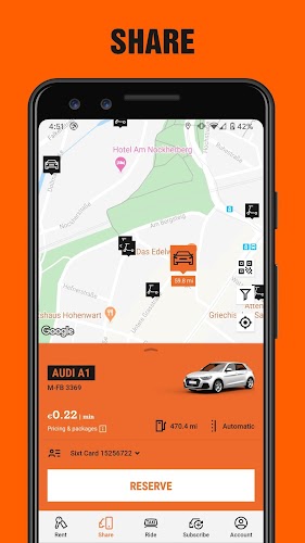 SIXT: 租车自驾, 共享汽车 & 即时约车应用截图第2张