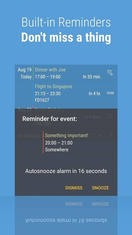 Calendar Widget: Month/Agenda スクリーンショット 1