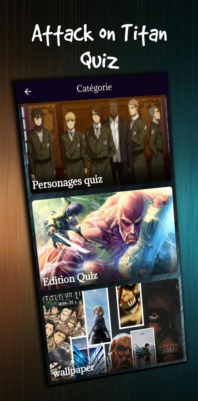 attack on titan character quiz Schermafbeelding 1