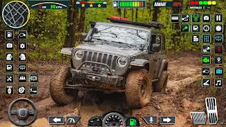 Offroad Mud Jeep Simulator 3d Tangkapan skrin 0