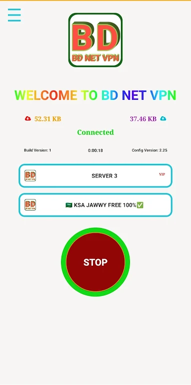 BD NET VPN Captura de pantalla 0