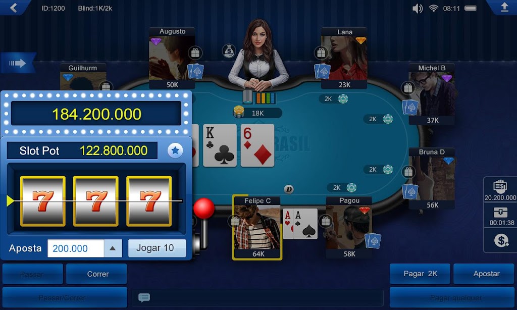 Poker Brasil HD Zrzut ekranu 3
