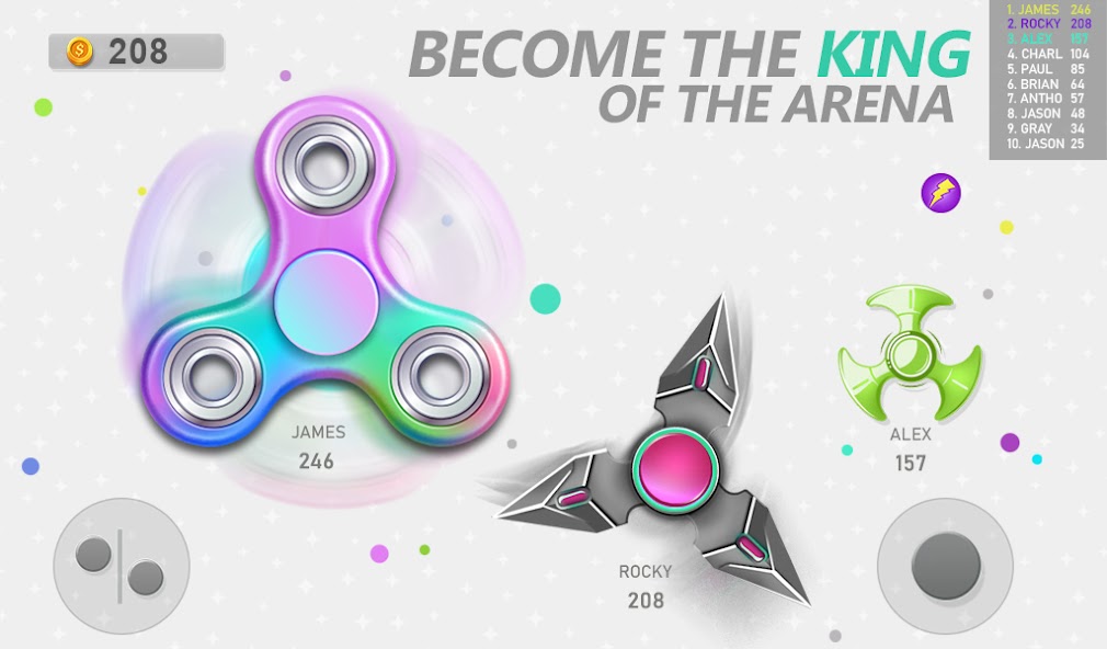 Realtime Fidget Spinner Games Mod Zrzut ekranu 1
