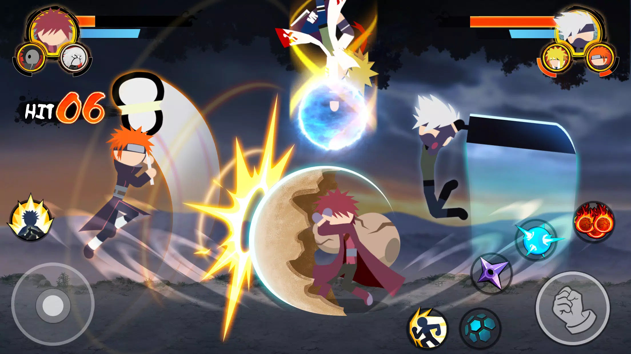 Stick Ninja - 3v3 Battle Screenshot 3