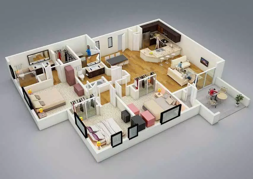 Schermata 3D small house design 1