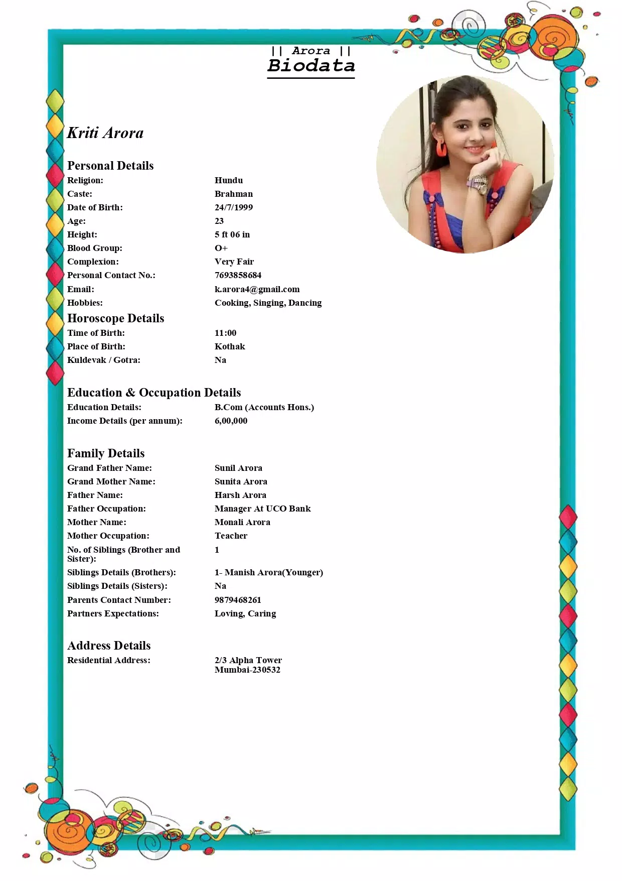 Marriage Biodata Maker Tangkapan skrin 3