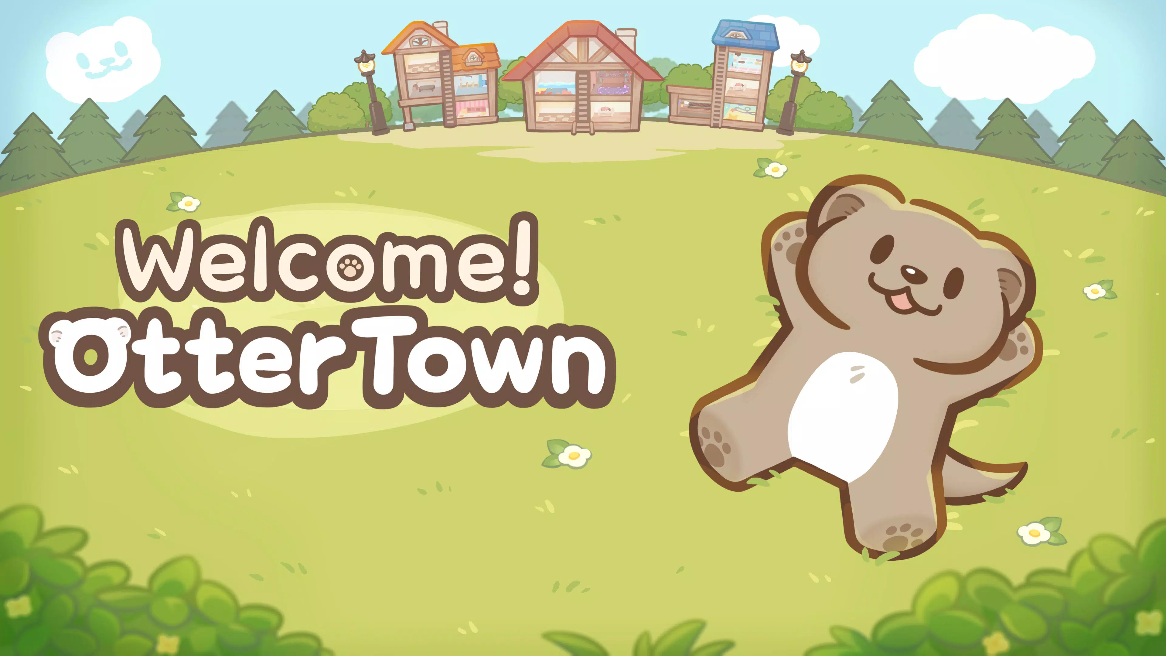 Welcome! Otter Town: cute game 스크린샷 1