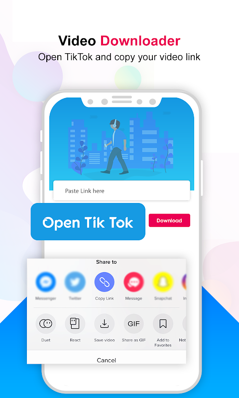 Video Downloader For All TikTok - NO Watermark Скриншот 0