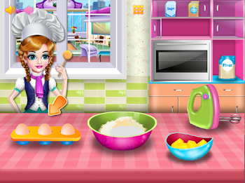 Girls cooking special cake Captura de tela 2