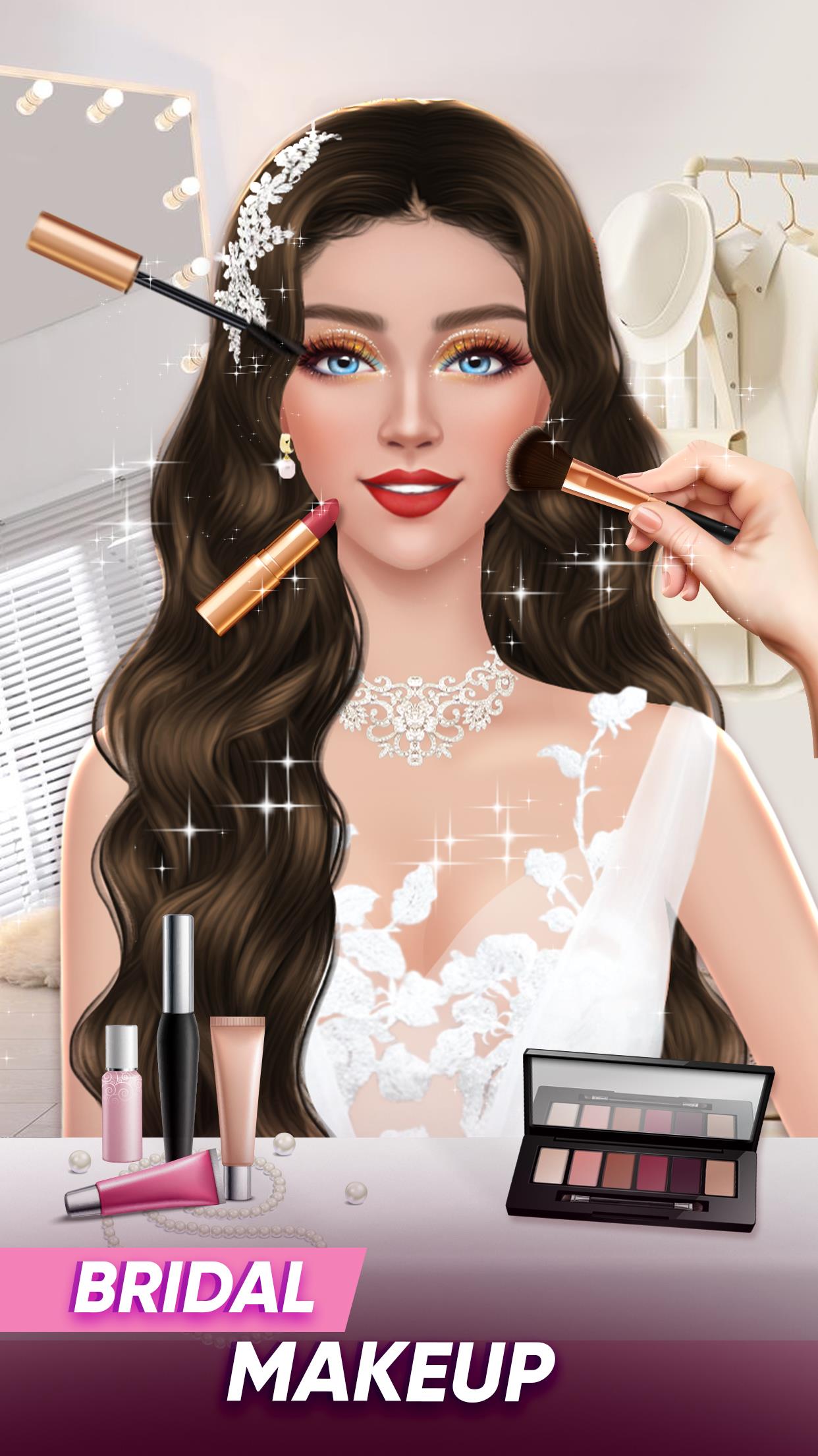 Schermata Wedding Dress Up Bridal Makeup 1