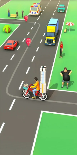 Paperboy Ticket Delivery Game स्क्रीनशॉट 2