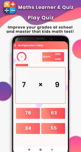 Learn Math : mental arithmetic Capture d'écran 2