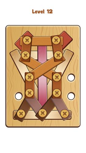 Nuts & Bolts Wood Screw Puzzle スクリーンショット 1