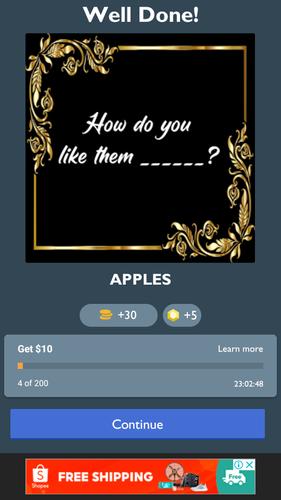 Fill in the Blank Word Quiz Zrzut ekranu 2