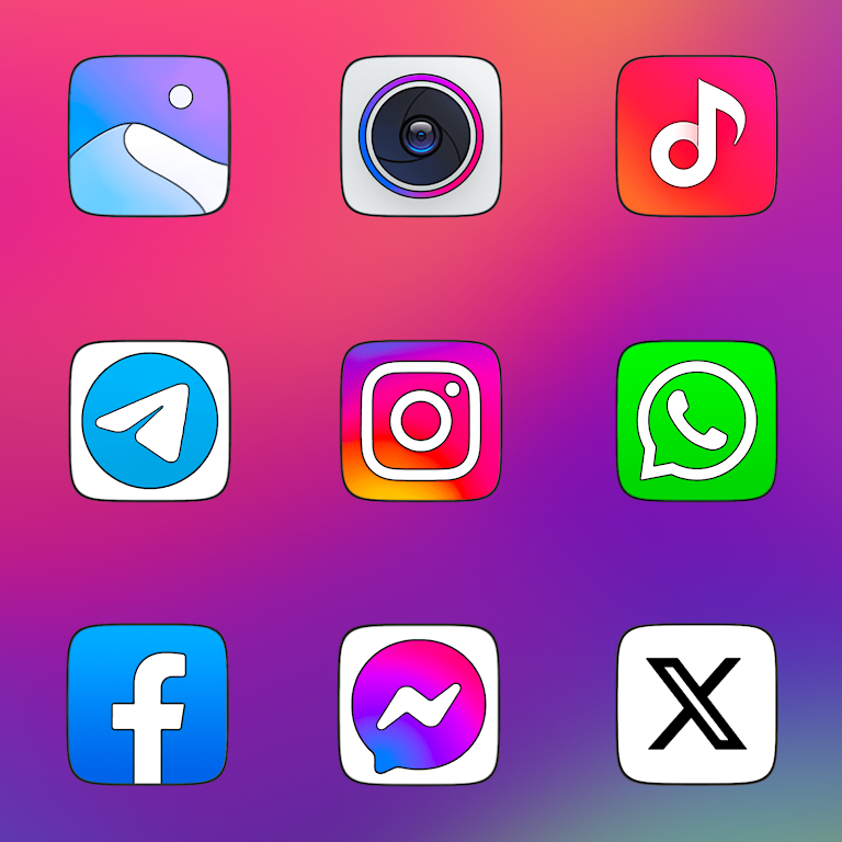 MIUl Carbon Icon Pack Mod स्क्रीनशॉट 2