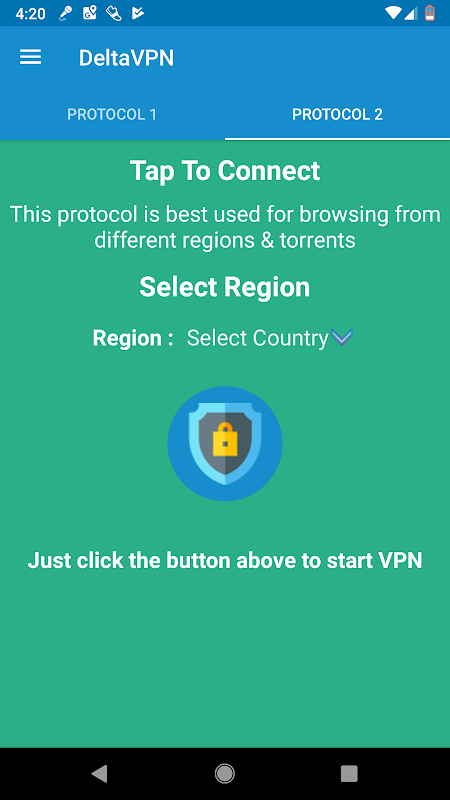 Delta VPN : Secure VPN Proxy : VPN UK, IRAN, USA স্ক্রিনশট 0