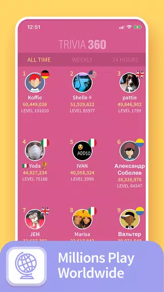 TRIVIA 360: Quiz Game Captura de tela 3