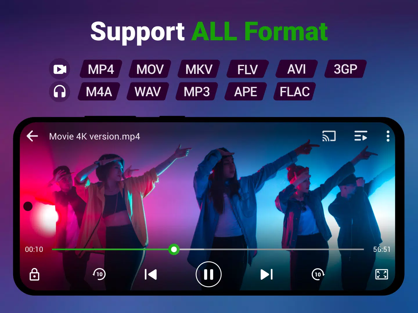 Video Player All Format ဖန်သားပြင်ဓာတ်ပုံ 0