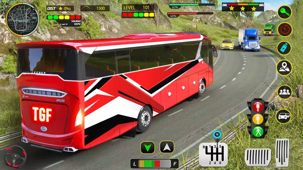 Coach Bus 3D Driving Games Schermafbeelding 0