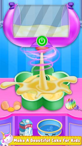 Unicorn Cake Maker-Bakery Game Captura de pantalla 3