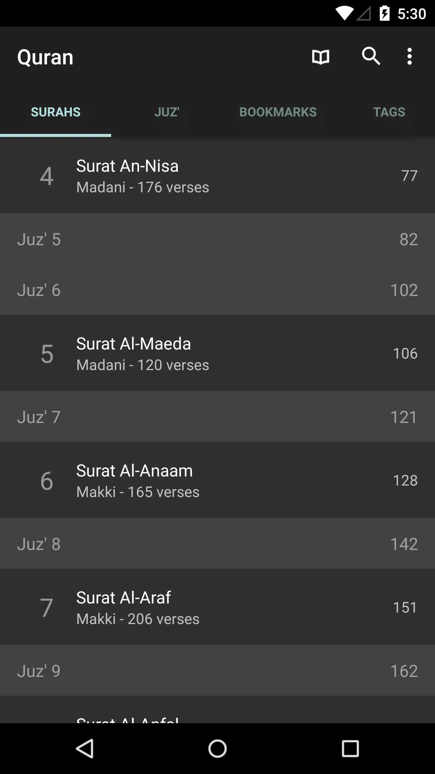 Quran for Android स्क्रीनशॉट 0