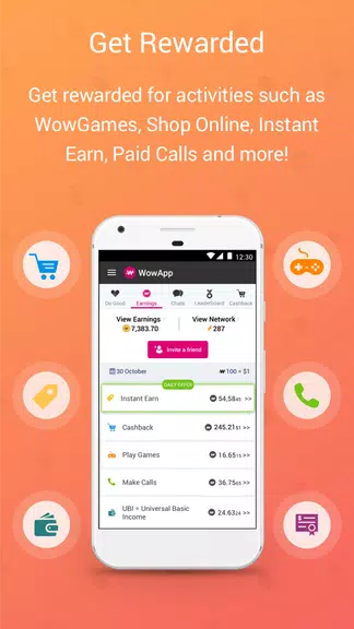 WowApp - Earn. Share. Do Good Ekran Görüntüsü 1