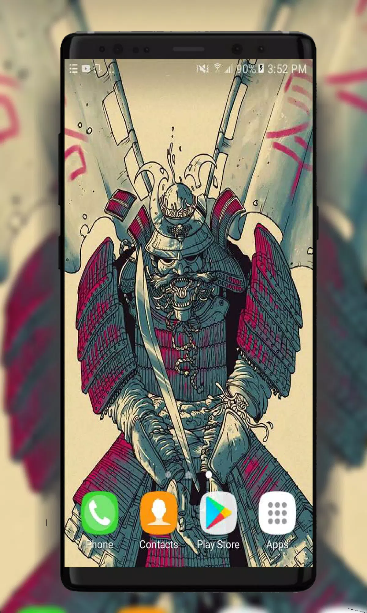 Samurai Art Wallpaper Tangkapan skrin 2